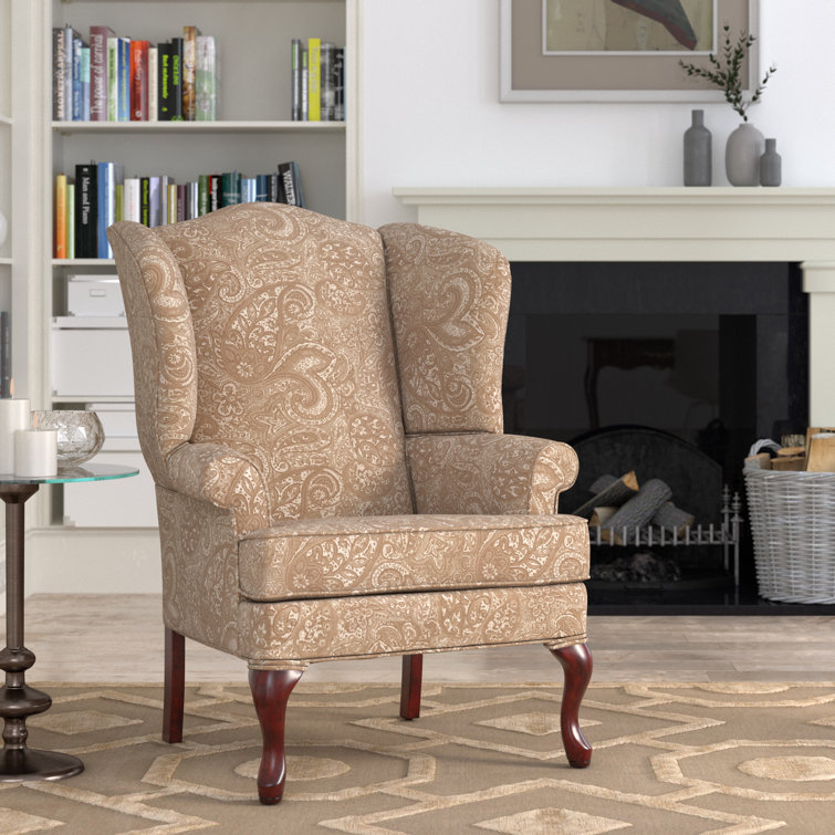Lark Manor Edson 35'' Wide Chenille Wingback Chair & Reviews Wayfair